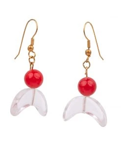 Mokuyobi Clear Moon Vintage Earrings NEW