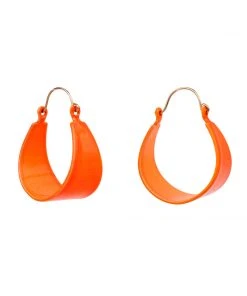Mokuyobi Orange Hoop Vintage Earrings