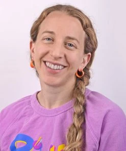 Mokuyobi Orange Hoop Vintage Earrings