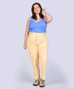 Mokuyobi NEW Buttercup Acid Wash Denim Jeans