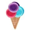 Mokuyobi Accessories Ice Cream Cone Embroidered Sticker