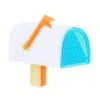 Mokuyobi Accessories Mailbox Embroidered Sticker