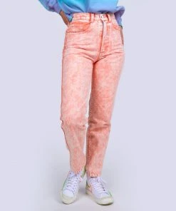 Mokuyobi NEW Flamingo Acid Wash Denim Jeans