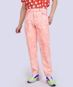 Mokuyobi NEW Flamingo Acid Wash Denim Jeans