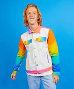 Mokuyobi Moon Rise Airbrush Denim Jacket Apparel