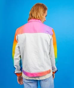 Mokuyobi Moon Rise Airbrush Denim Jacket Apparel