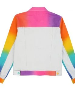 Mokuyobi Moon Rise Airbrush Denim Jacket Apparel