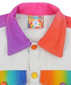 Mokuyobi Moon Rise Airbrush Denim Jacket Apparel