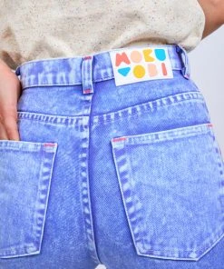 Mokuyobi Ocean Acid Wash Denim Jeans