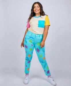 Mokuyobi Wacky Stamp Mooney Pants