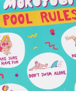 Mokuyobi Accessories Pool Rules Poster