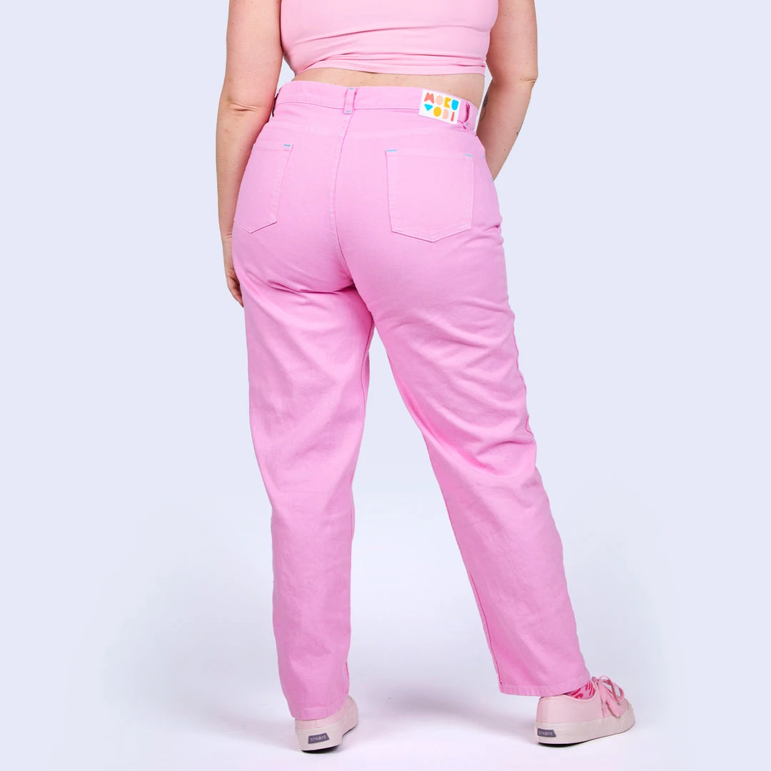 Mokuyobi Taffy Pink Denim Jeans NEW 4 Mokuyobi Taffy Pink Denim Jeans NEW
