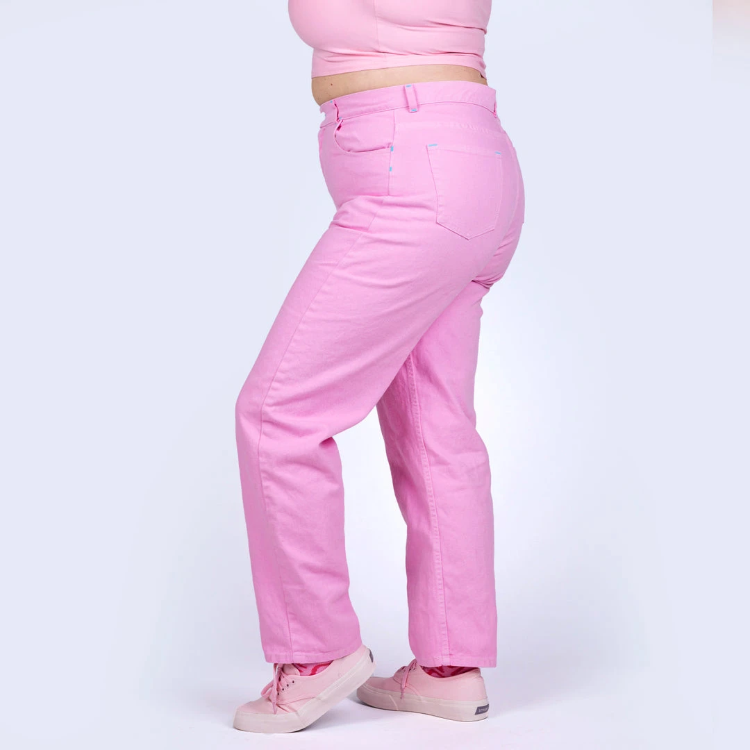 Mokuyobi Taffy Pink Denim Jeans NEW 5 Mokuyobi Taffy Pink Denim Jeans NEW