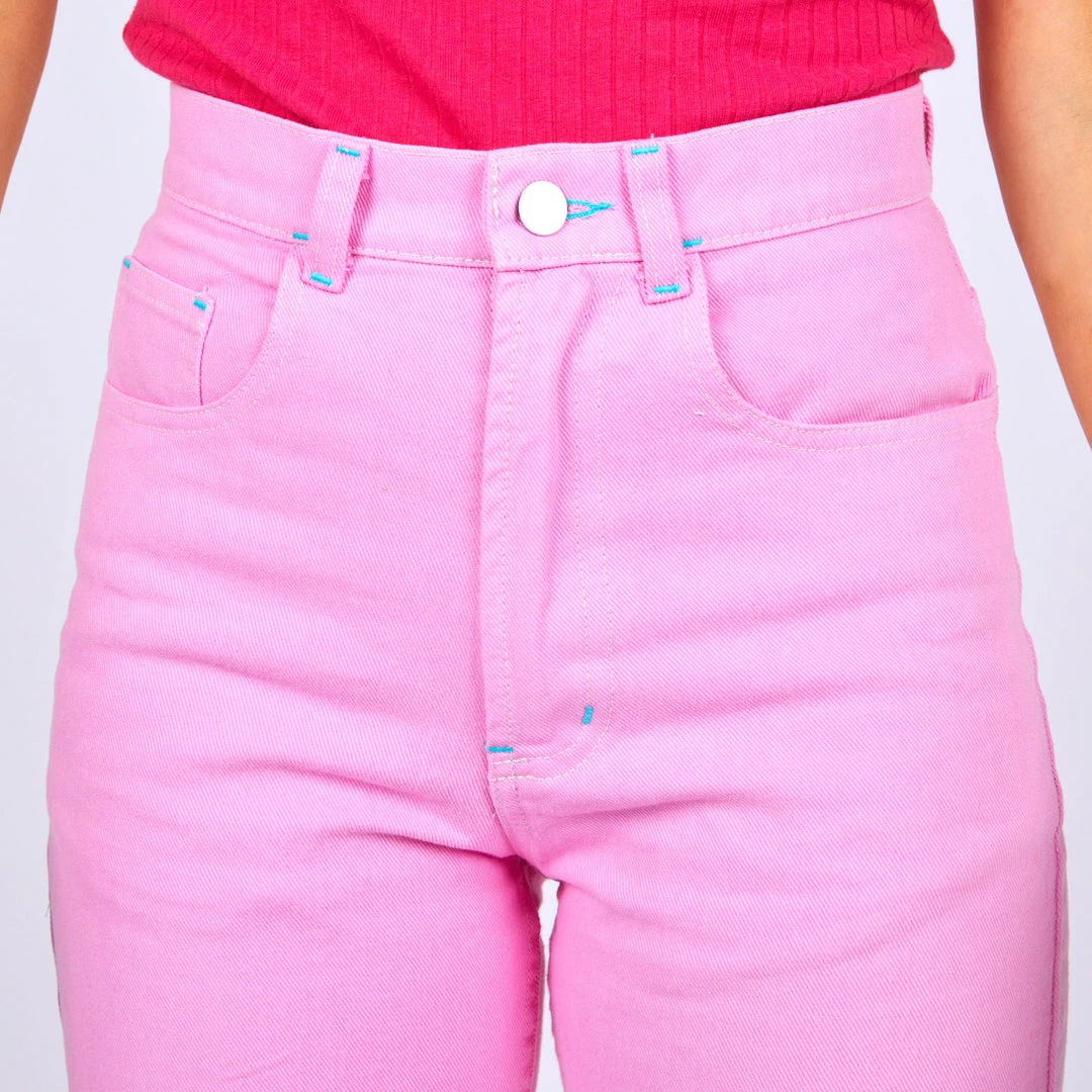 Mokuyobi Taffy Pink Denim Jeans NEW 10 Mokuyobi Taffy Pink Denim Jeans NEW