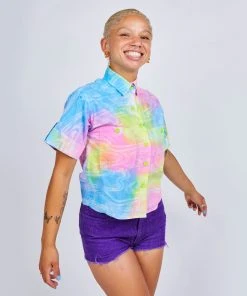 Mokuyobi Vibrant Vision Airplane Blouse Apparel