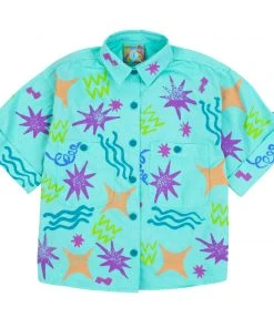 Mokuyobi Wacky Stamp Airplane Blouse