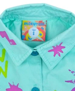 Mokuyobi Wacky Stamp Airplane Blouse