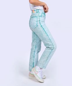 Mokuyobi Wave Acid Wash Denim Jeans