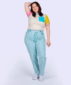 Mokuyobi Wave Acid Wash Denim Jeans